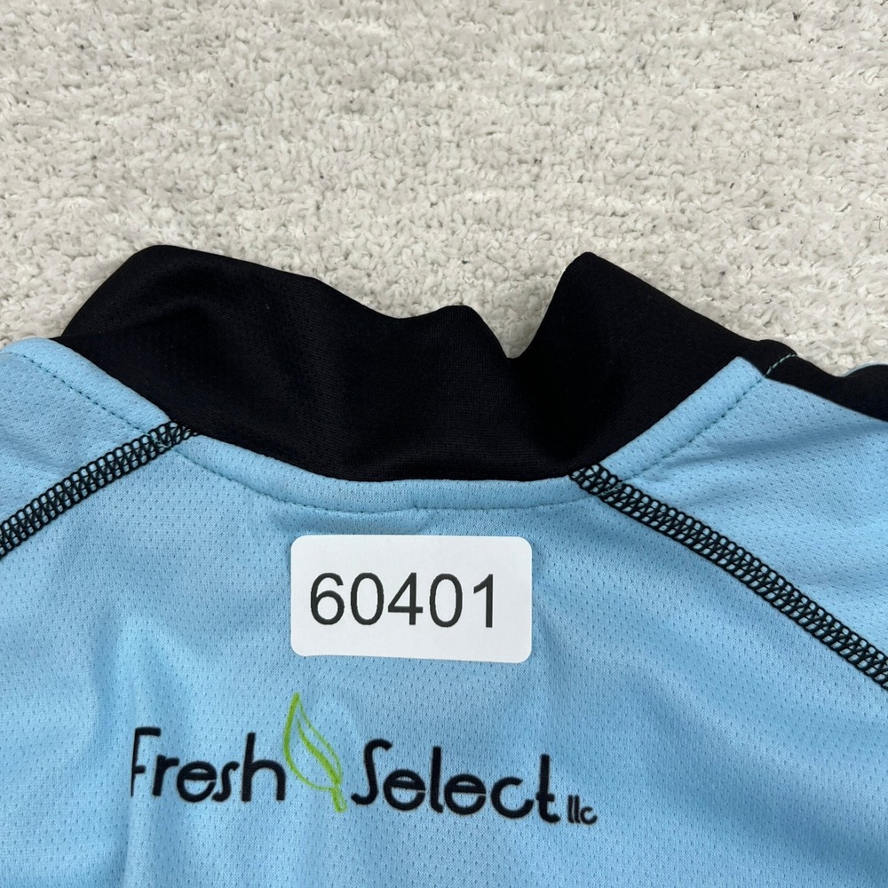 Squadra Mens Premier Cycling Jersey Large Blue Grey Full Zip Dayka Hackett 1246 - Picture 10 of 10